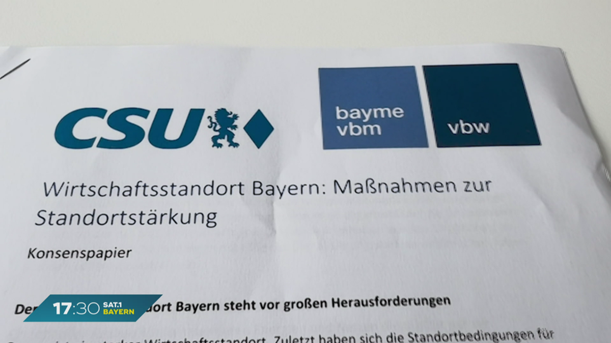 Kritik an Ampel-Regierung: Bayerische Wirtschaft und CSU mit 10-Punkte-Plan
