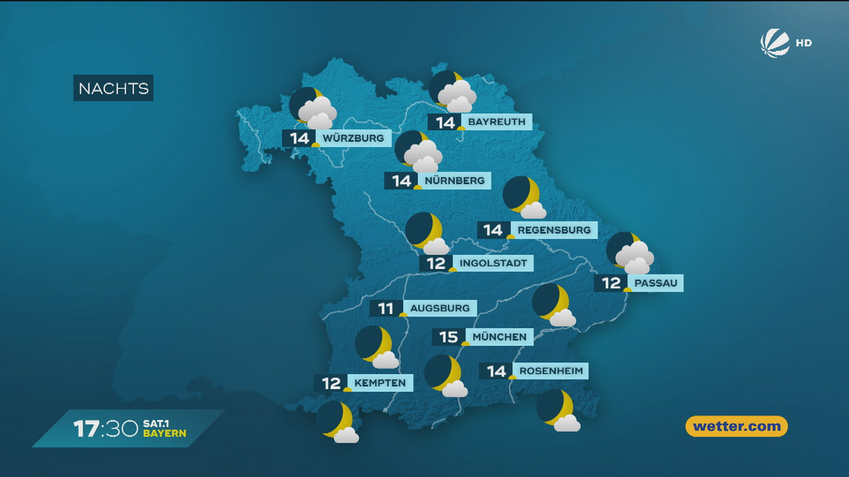 Das Bayern-Wetter vom 22.07.2025: Regen oder Sonne?