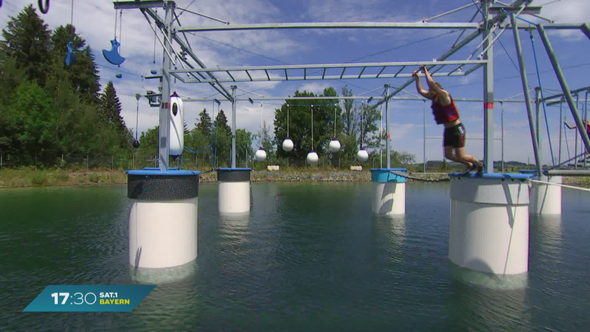 Freizeit-Tipp im Allgäu: Schwimmen im Kletterpark