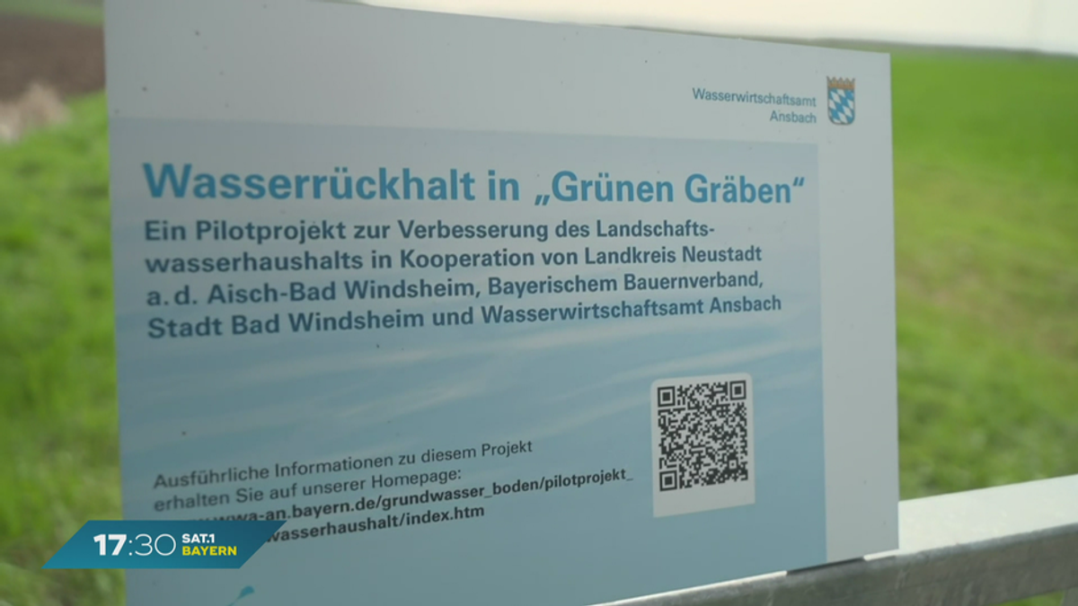 Wenig Wasser-Verbrauch trotz Trockenheit? Pilotprojekt in Bayern