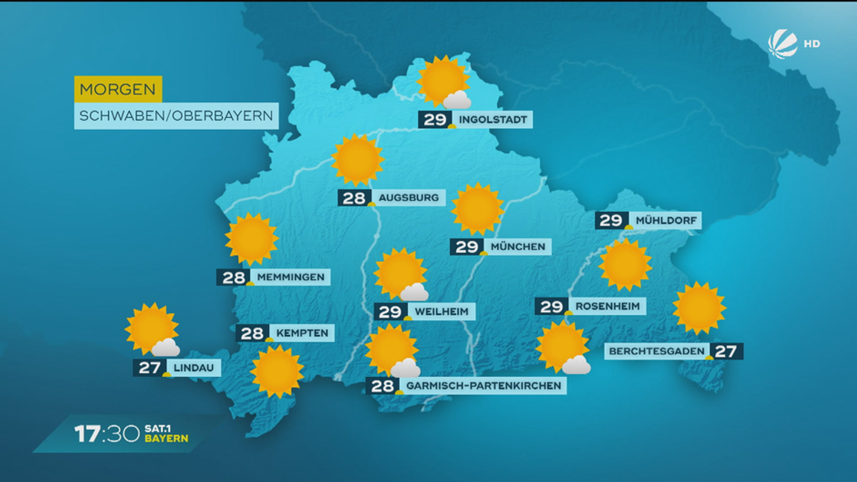 Das Bayern-Wetter vom 30.05.2025: Sommerwetter im Freistaat