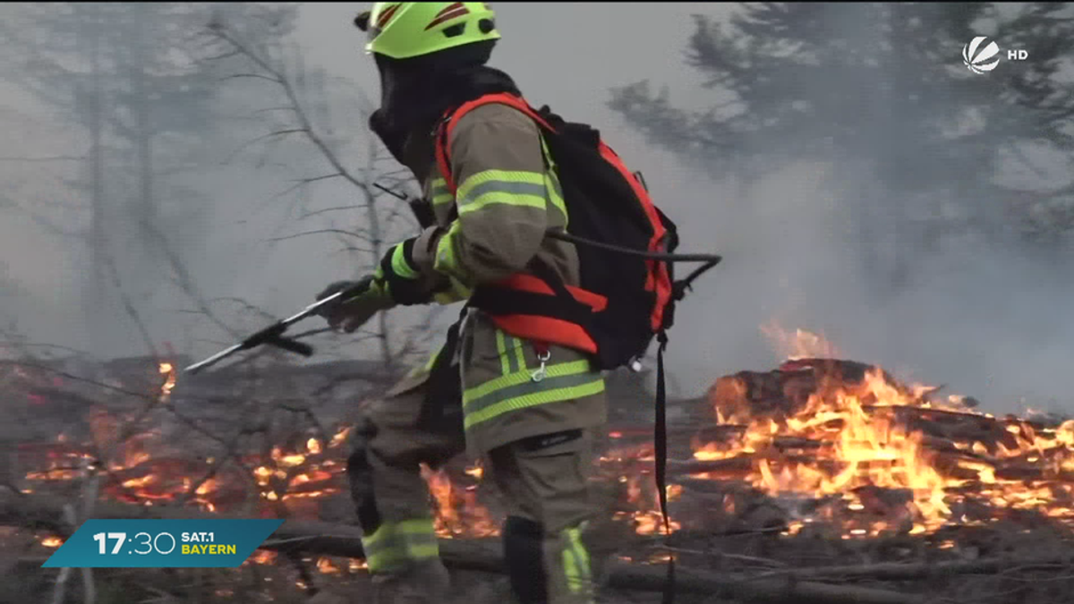 Großer Waldbrand in Oberfranken: Über 150 Helfer im Einsatz