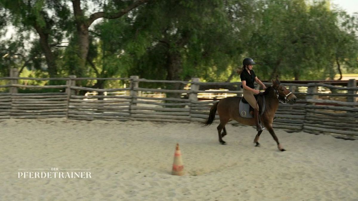 Riesenerfolg für die Pferdetrainer: Dona lässt sich wieder entspannt reiten