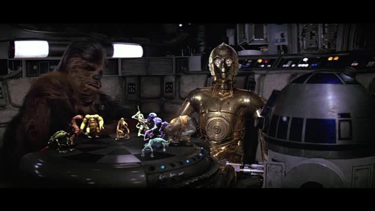Star Wars Day: Chewbacca, R2-D2 und C-3PO spielen Schach