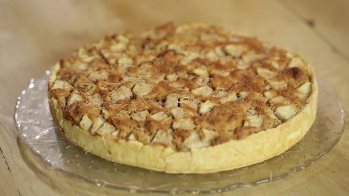 Apfel-Tarte mit Walnüssen: Das Rezept zum Nachbacken