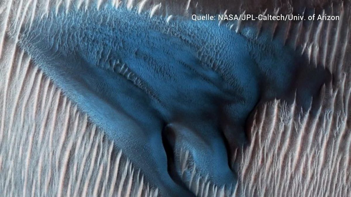 Spektakuläre NASA-Bilder: Auf dem Mars existieren blaue Dünen