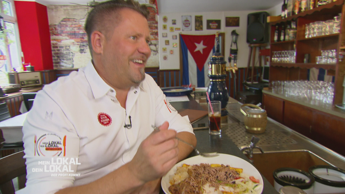 Ropa Vieja im Lokal „A lo Cubano“