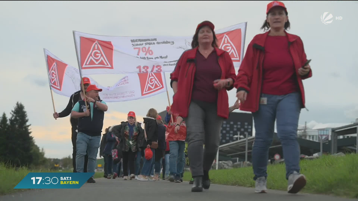 Schreibwaren-Streik in Franken: Protest bei Faber-Castell