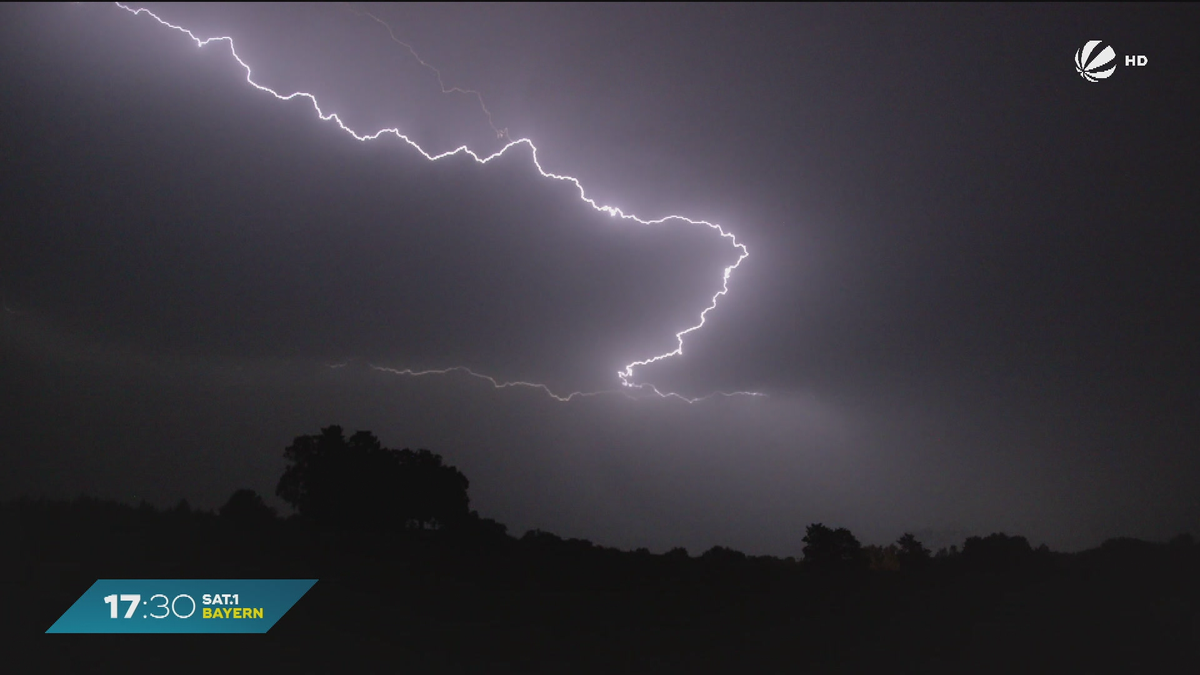 Hagel, Sturm, Überschwemmungen: So verlief die Unwetternacht in Bayern