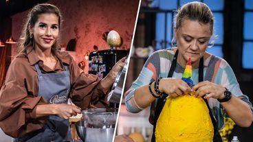 Bunte Osterei-Torten: "845 g Zucker - habe ich mir als Kind immer gewünscht!"