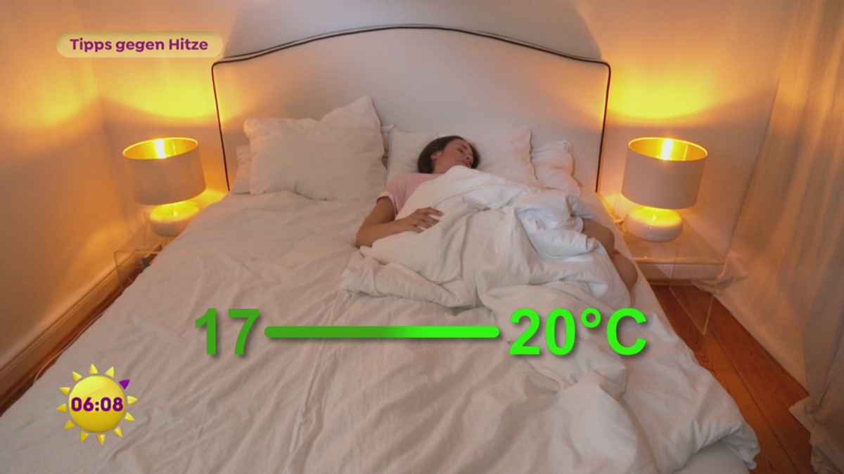Schlaf-Tipps gegen Hitze