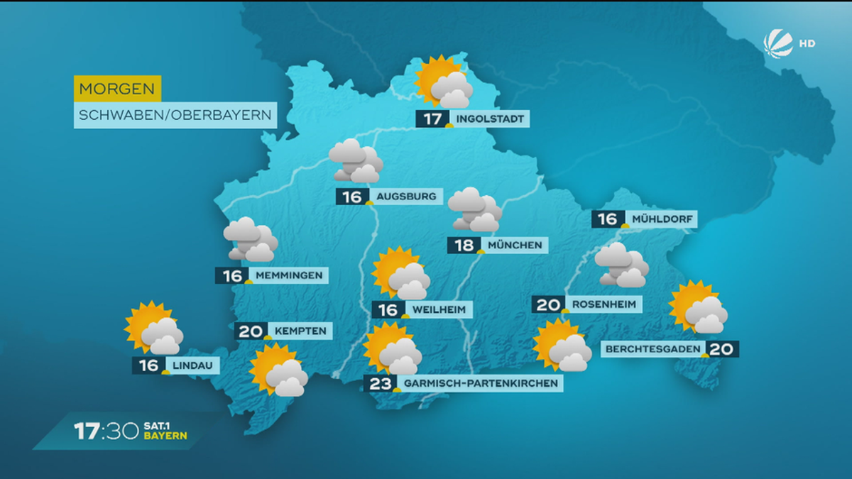 Das Bayern-Wetter vom 15.10.2024: Bewölkt und vereinzelt sonnig