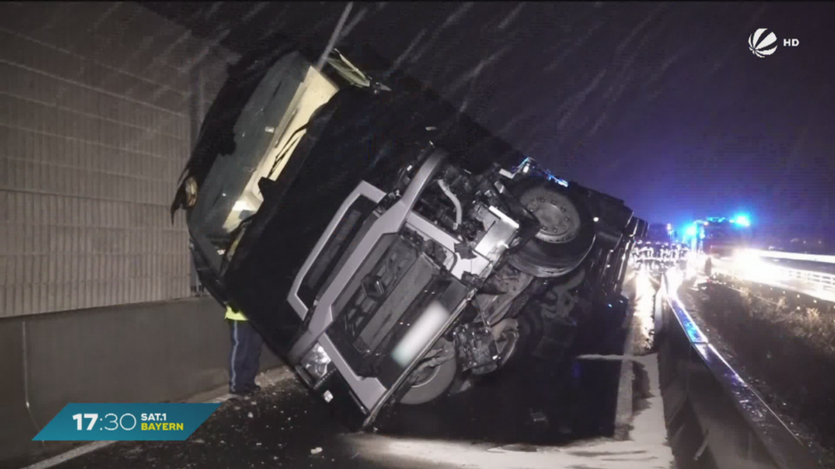 Laster kippt auf A70 in Baustellen um: Massive Staus im Berufsverkehr