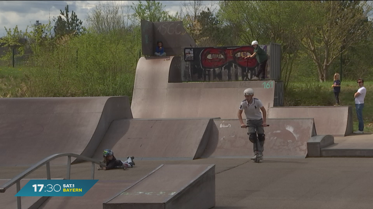 Bayernsport: Scooter-Training im Skatepark Germering
