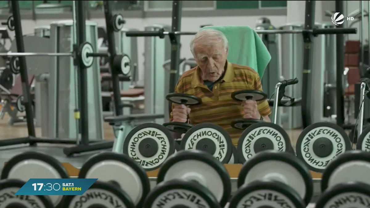 100 Jahre und topfit? Nürnberger Senior mit Fitnessstudio-Training