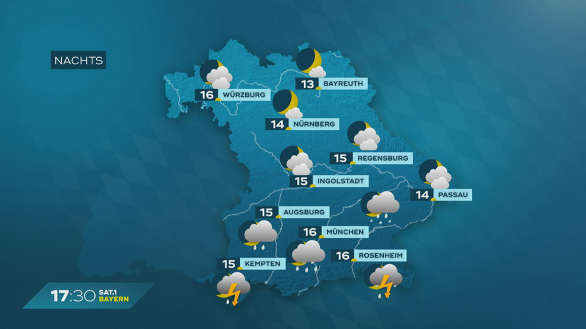 Das Bayern-Wetter vom 02.08.2024: Regenschauer am Wochenende