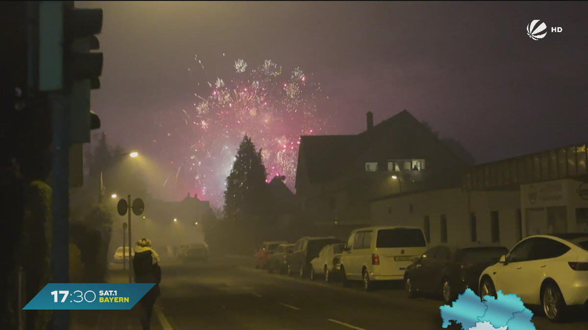 Brände, Unfälle und Randale: Die Silvesternacht in Bayern