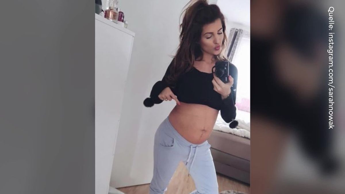 "Ich bin mal so mutig": Sarah Nowak zeigt 9 Tage nach der Geburt ihren After-Baby-Body