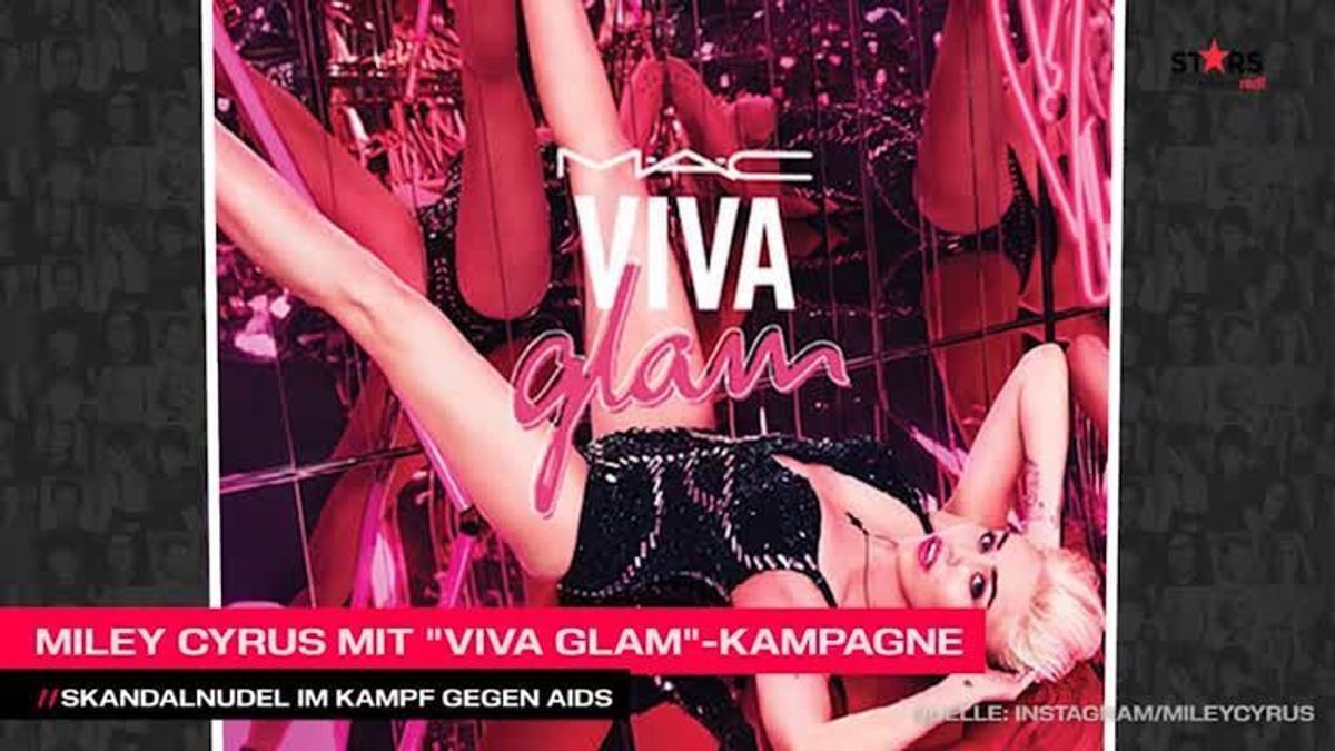 Miley Cyrus engagiert sich mit Lippenstift im Kampf gegen AIDS
