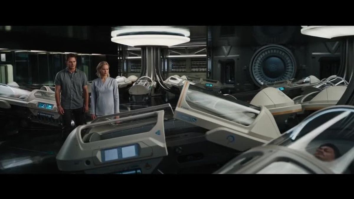 Passengers Trailer mit Jennifer Lawrence und Chris Pratt