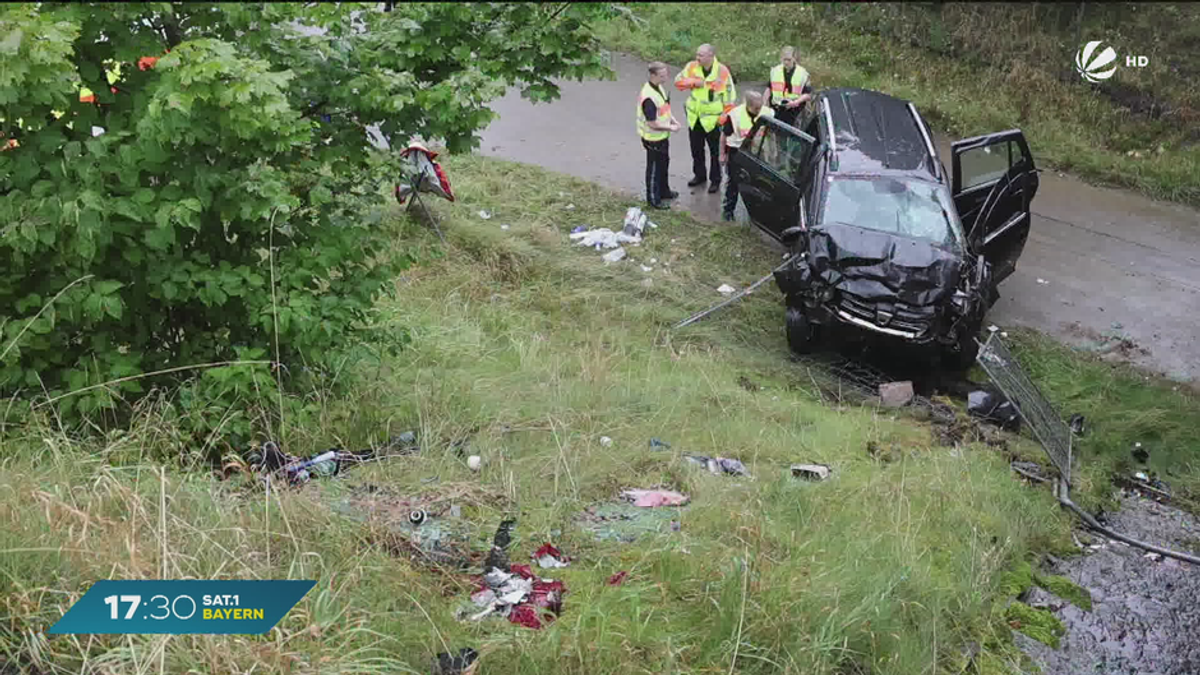 Horror-Unfall bei Lindau: Ehepaar stürzt mit Auto in die Tiefe