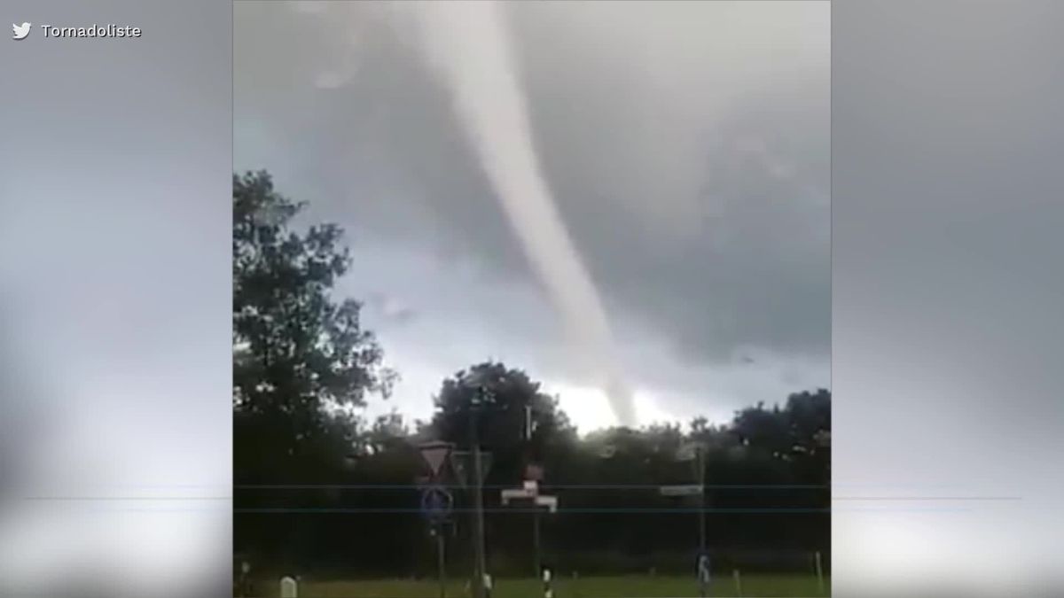 Erschreckende Aufnahmen: Tornado rast über Norddeutschland