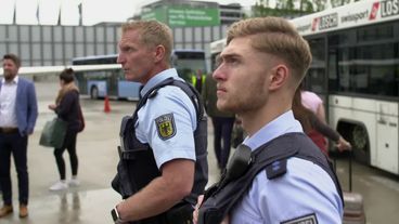 Die Bundespolizei sorgt für Sicherheit am Flughafen München