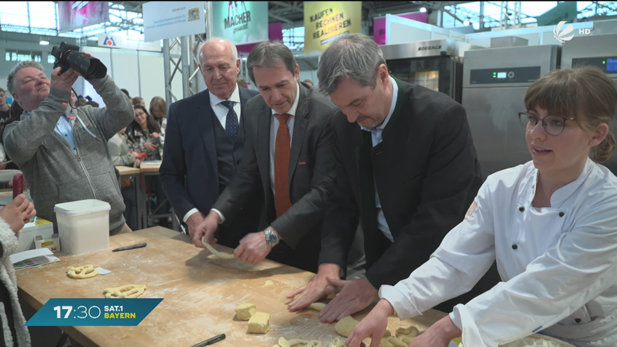 Handwerksmesse in München: Söder und Habeck vor Ort