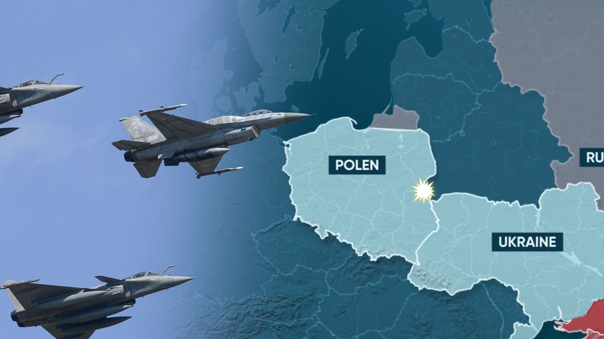 Russische Drohnen über Polen abgeschossen