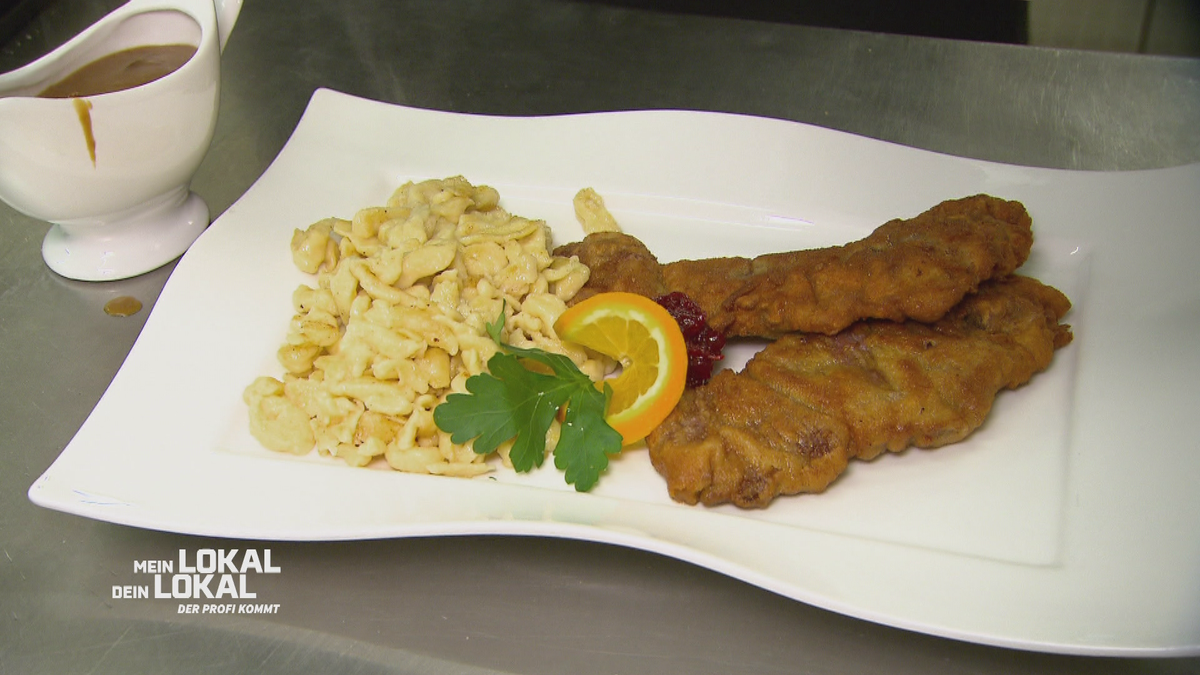 Hirschschnitzel im Hotel Hasenjäger