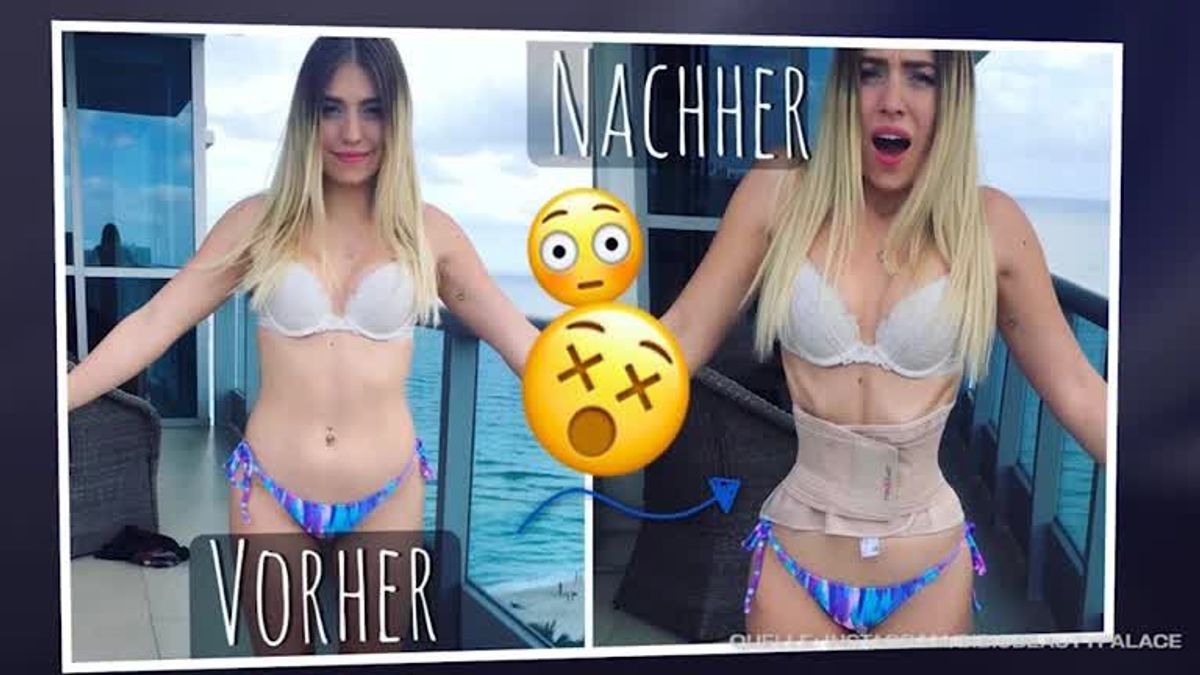 Abnehm-Gürtel: Mit diesem krassen Foto schockt Bibi ihre Fans