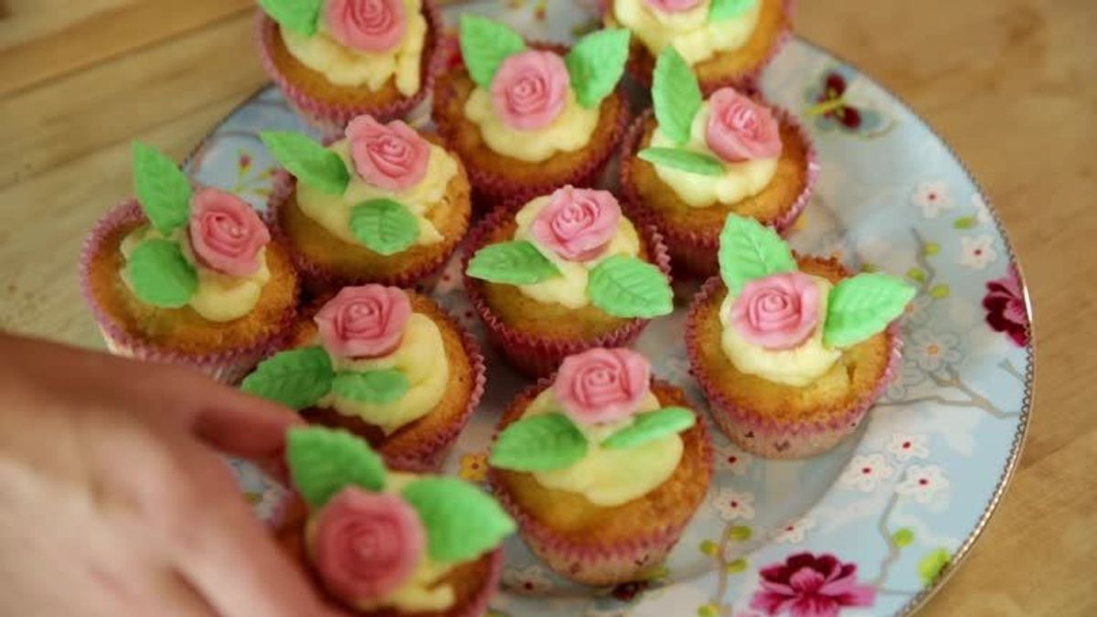 Rosen-Cupcake: Das Rezept zum Nachbacken