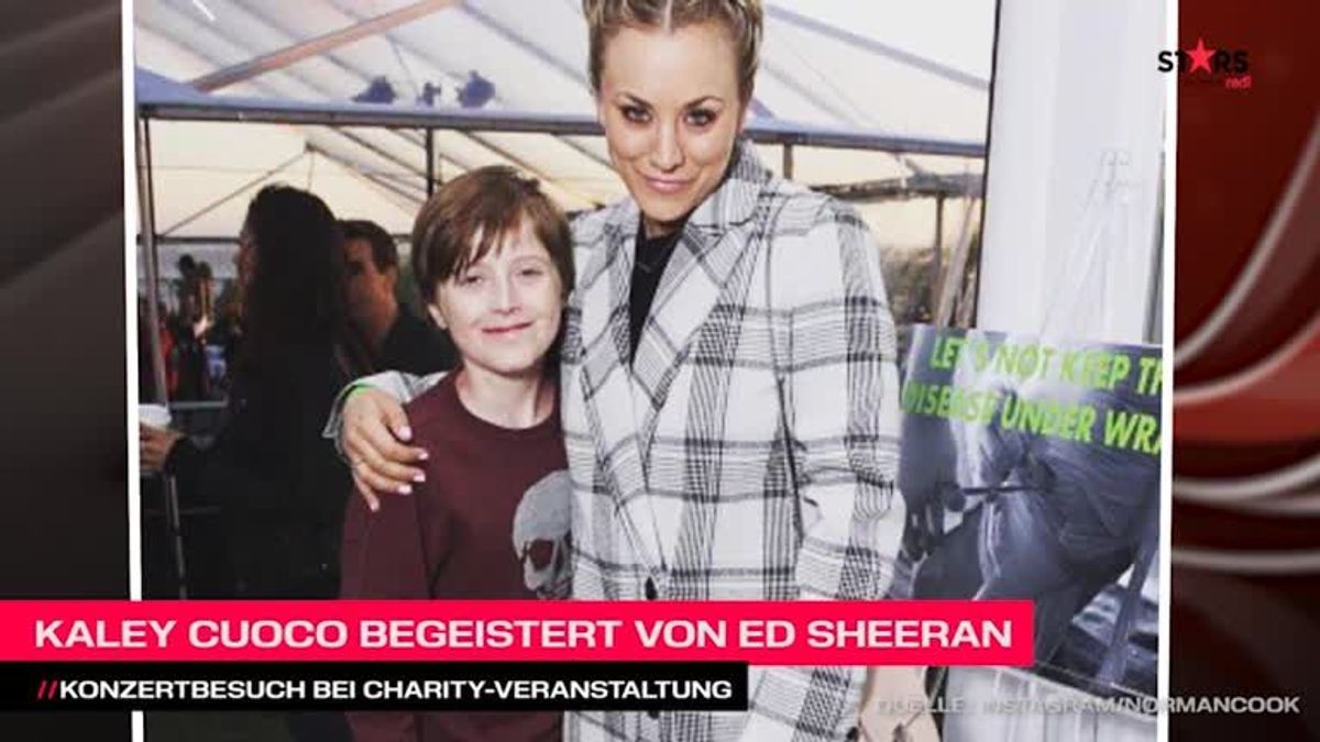Kaley Cuoco begeistert von Ed Sheeran