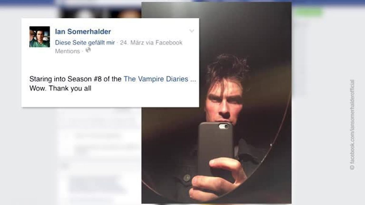 Ian Somerhalder: In Staffel 8 von Vampire Diaries dabei?