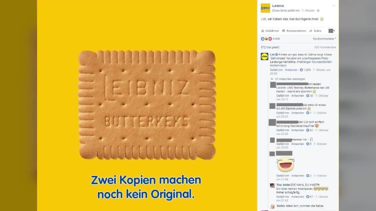 Lidl und Leibniz bekriegen sich im Netz – sehr zur Freude ihrer Fans