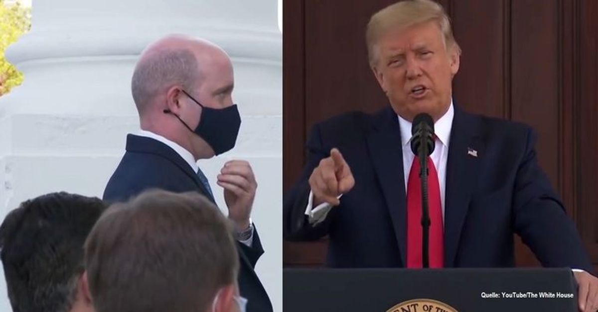 Trump legt sich mit Journalisten an: "Nehmen Sie die Maske ab!"