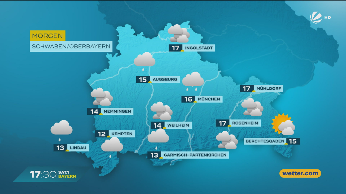 Das Bayern-Wetter vom 26.09.2025: Bedecktes Wochenende