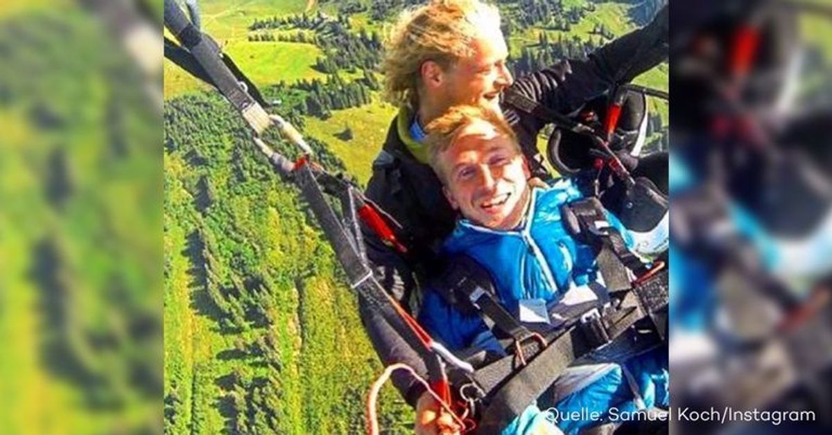 Paragliding: Samuel Koch macht Fans sprachlos