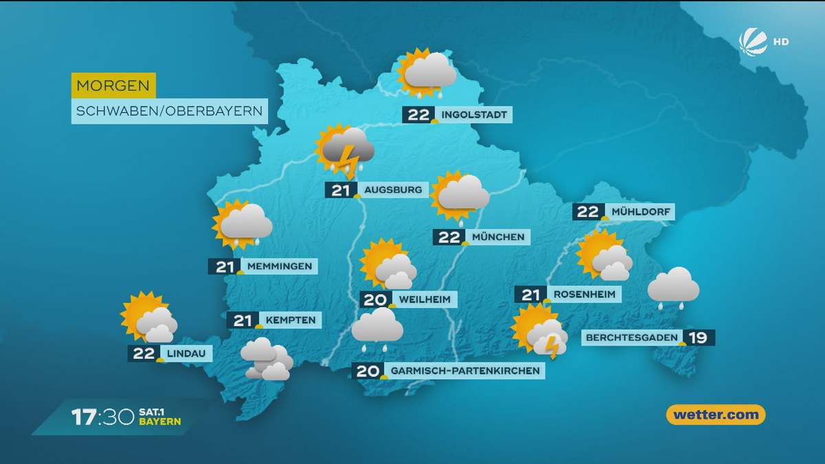 Das Bayern-Wetter vom 10.07.2025: Sommerliches Wetter?