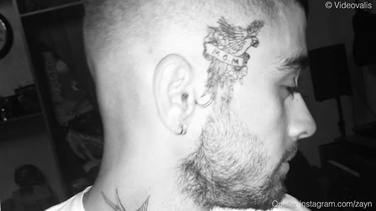 Zayn Malik mit Gesichts-Tattoo