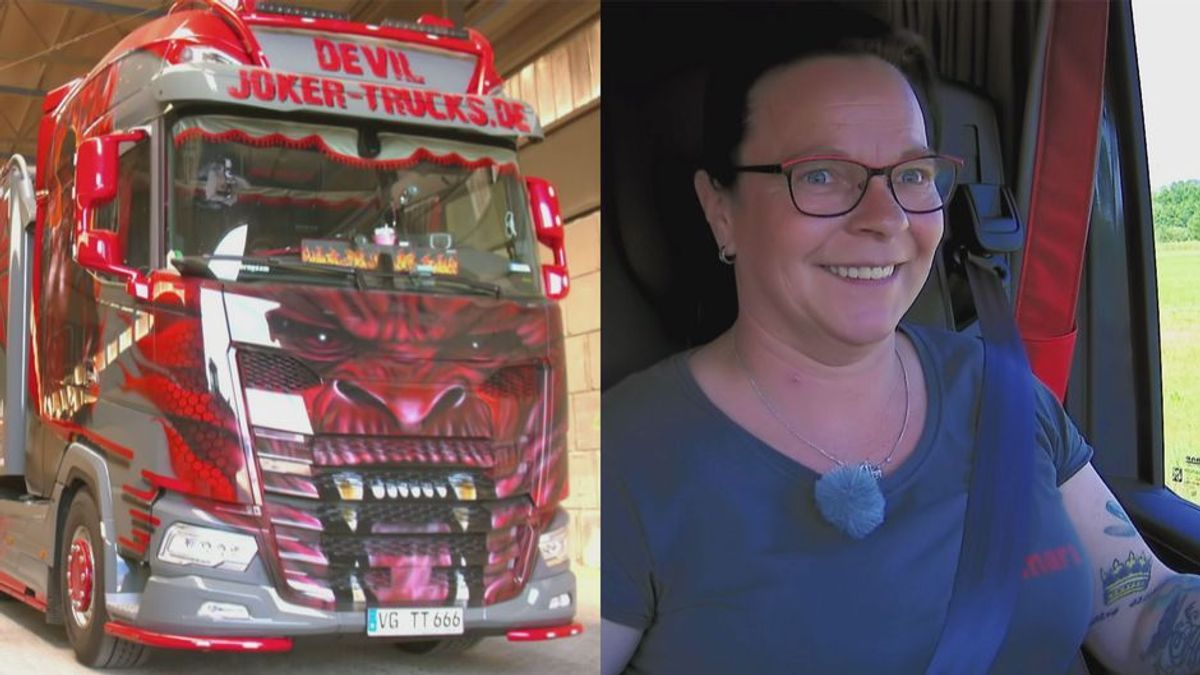 Tamara ist mit ihrem brandneuen Truck "Devil" auf ihrer ersten großen Tour. 