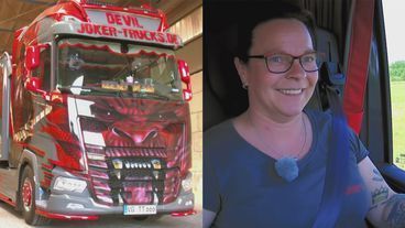 Tamara ist mit ihrem brandneuen Truck "Devil" auf ihrer ersten großen Tour. 