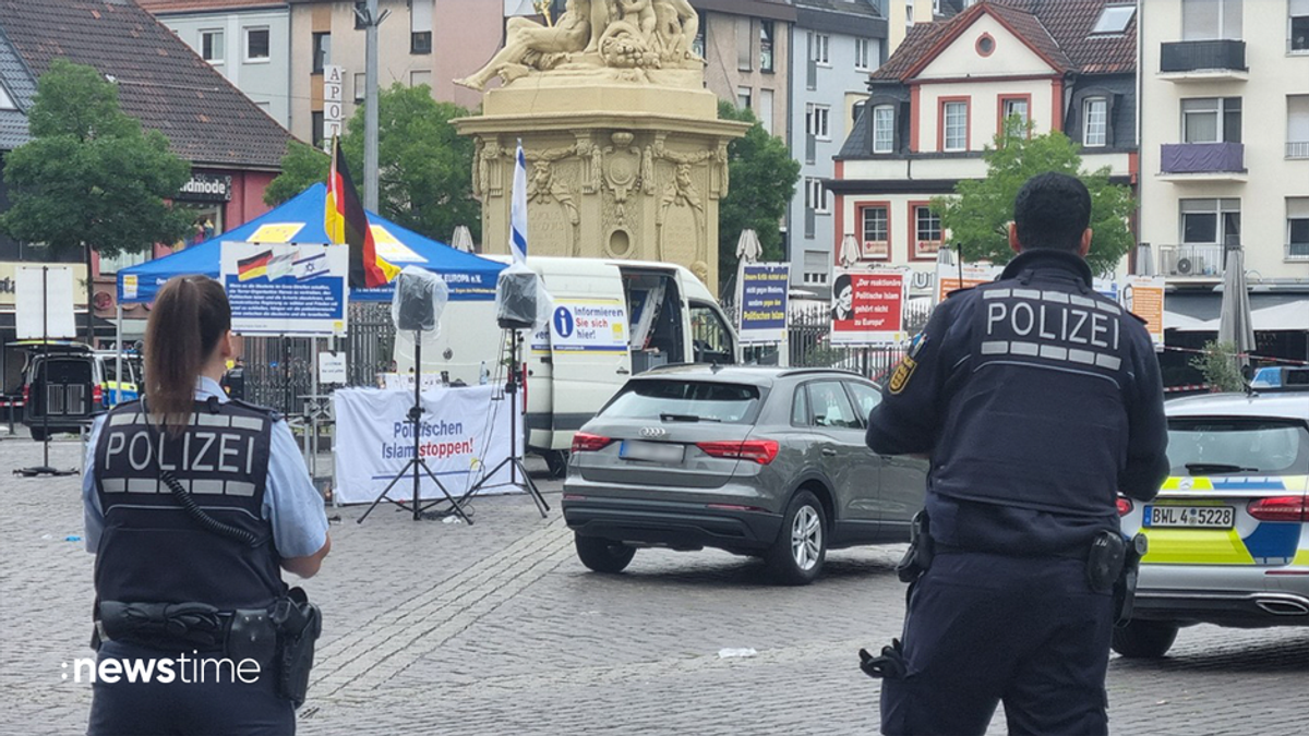 Nach Messerattacke in Mannheim: Schwerverletzter Polizist in künstlichem Koma