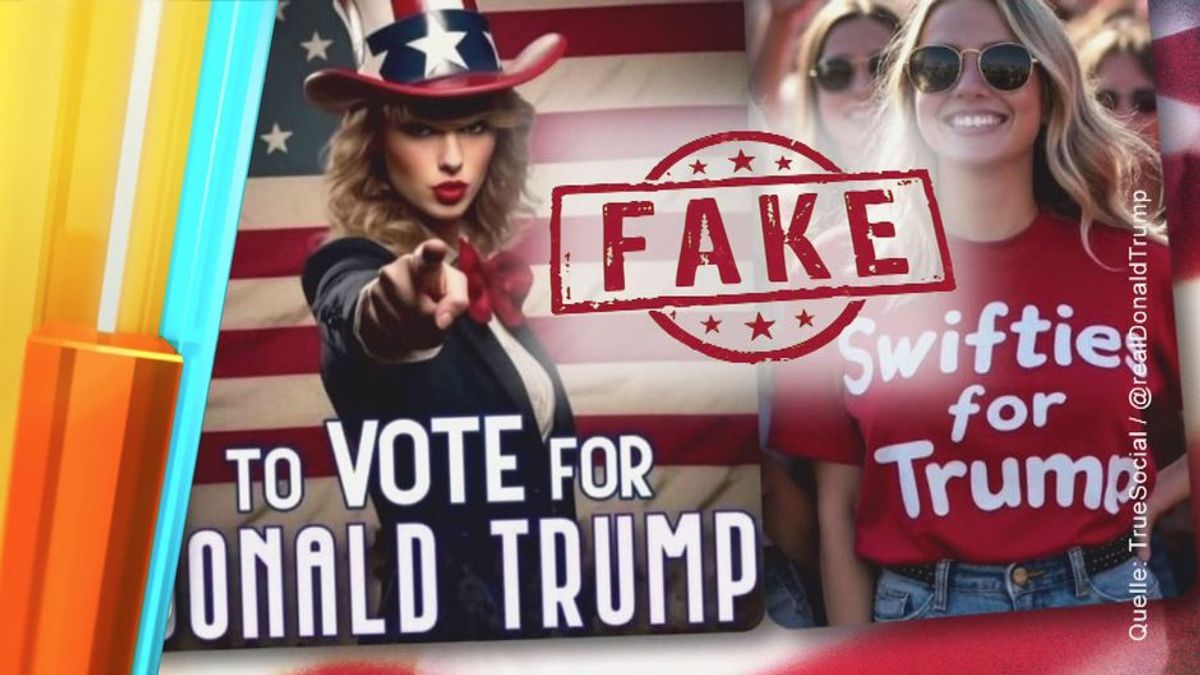 Neuer Tiefpunkt für Trump: Wie Taylor Swift für den Wahlkampf missbraucht wird