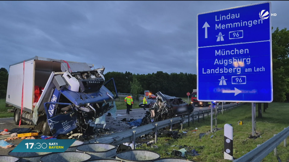 Frontalcrash mit Hähnchen-Laster: 22-Jähriger stirbt bei Unfall bei Buchloe