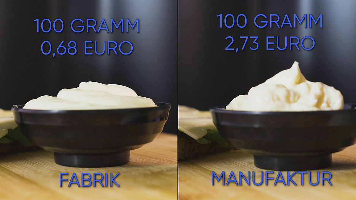 Masse mit Klasse Mayonnaise: 500.000 vs. 20 Gläser am Tag