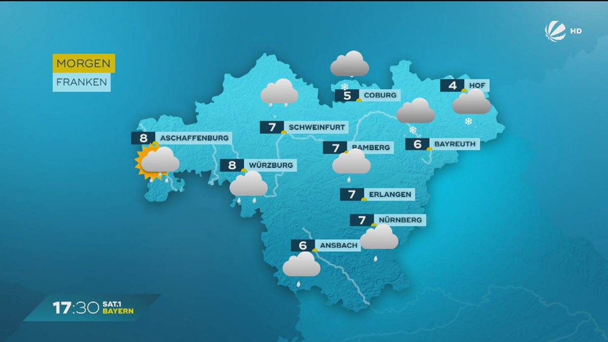 Das Bayern-Wetter vom 26.02.2025: Tristes Wetter in Bayern