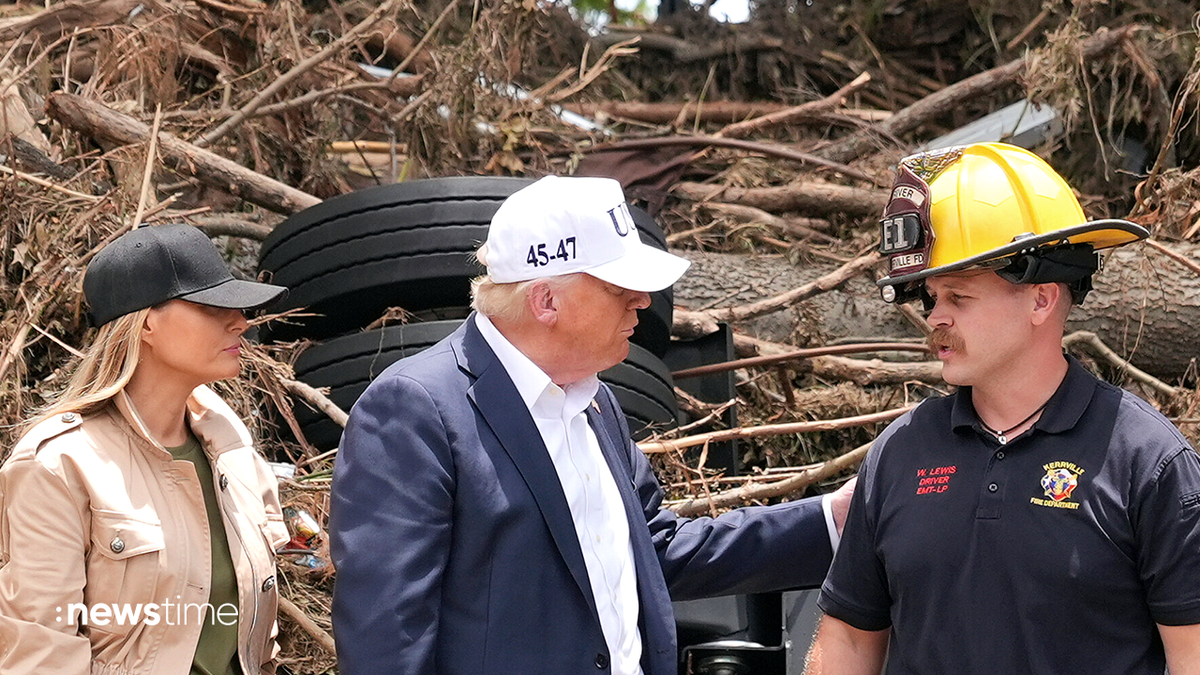 Trump besucht Katastrophengebiet in Texas