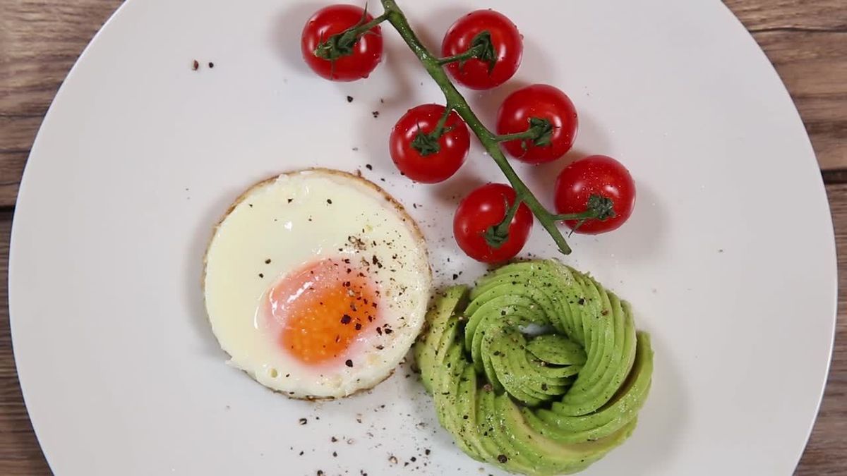 Avocado-Rosen Frühstück