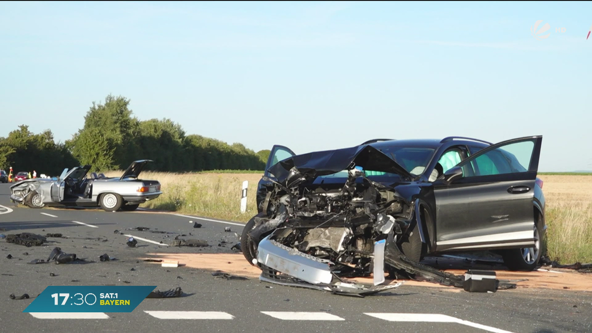 Auto-Unfall im Raum Würzburg: Zwei Menschen sterben